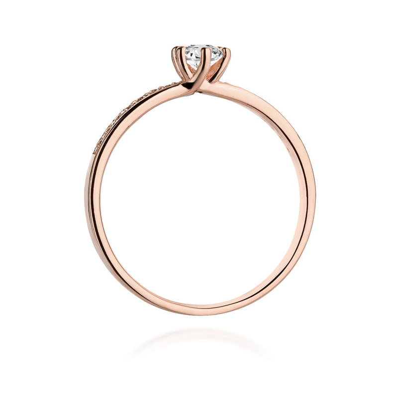 Inel Aur 14K cu Diamante Naturale 0.17 ct, imaginea 10 din 11