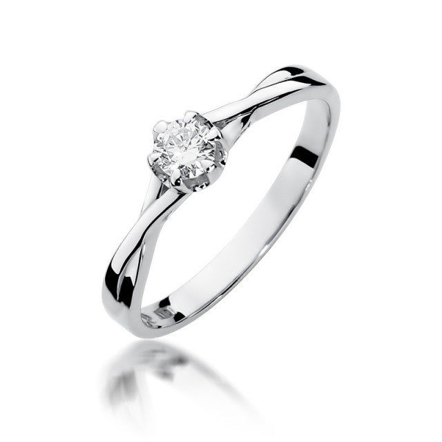 Inel Aur 14K cu Diamant Natural 0.23 ct, imaginea 4 din 11