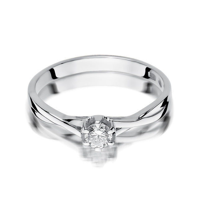 Inel Aur 14K cu Diamant Natural 0.23 ct, imaginea 5 din 11