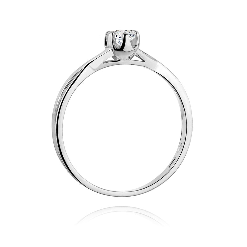 Inel Aur 14K cu Diamant Natural 0.23 ct, imaginea 6 din 11