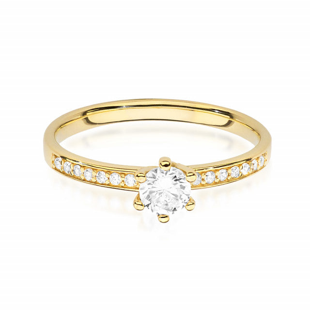 Inel Aur 14K cu Diamante Naturale 0.37 ct, imaginea 2 din 11