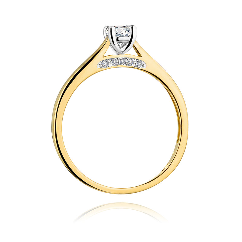 Inel Aur 14K cu Diamante Naturale 0.30 ct, imaginea 3 din 11
