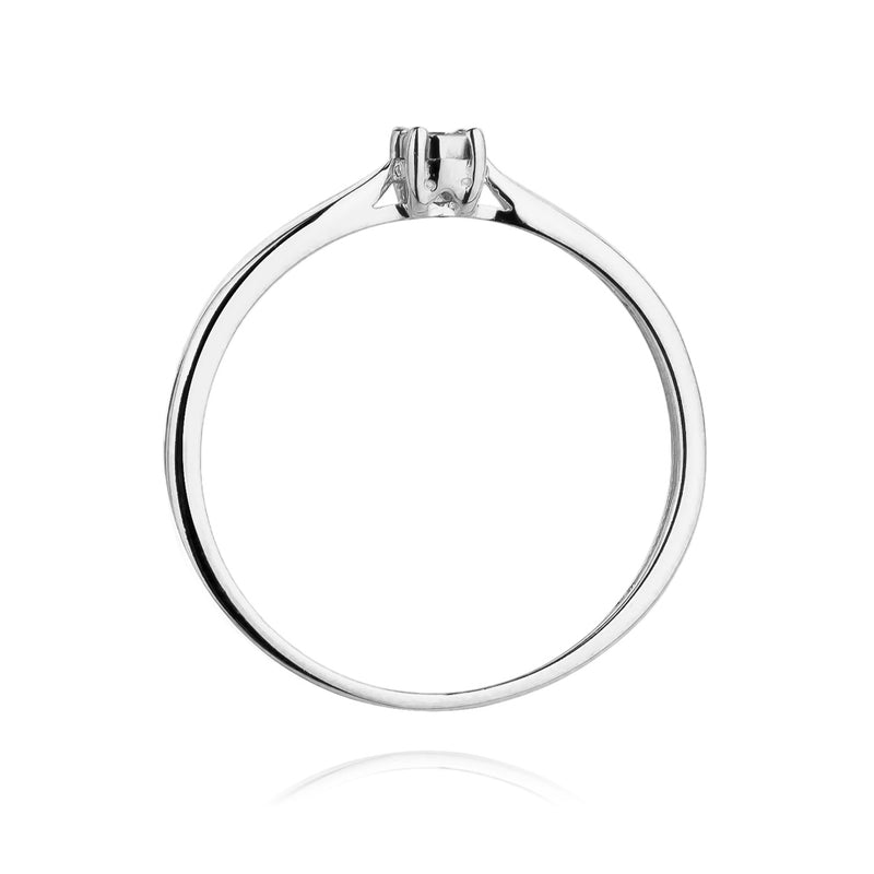 Inel Aur 14K cu Diamant Natural 0.01 ct, imaginea 6 din 11