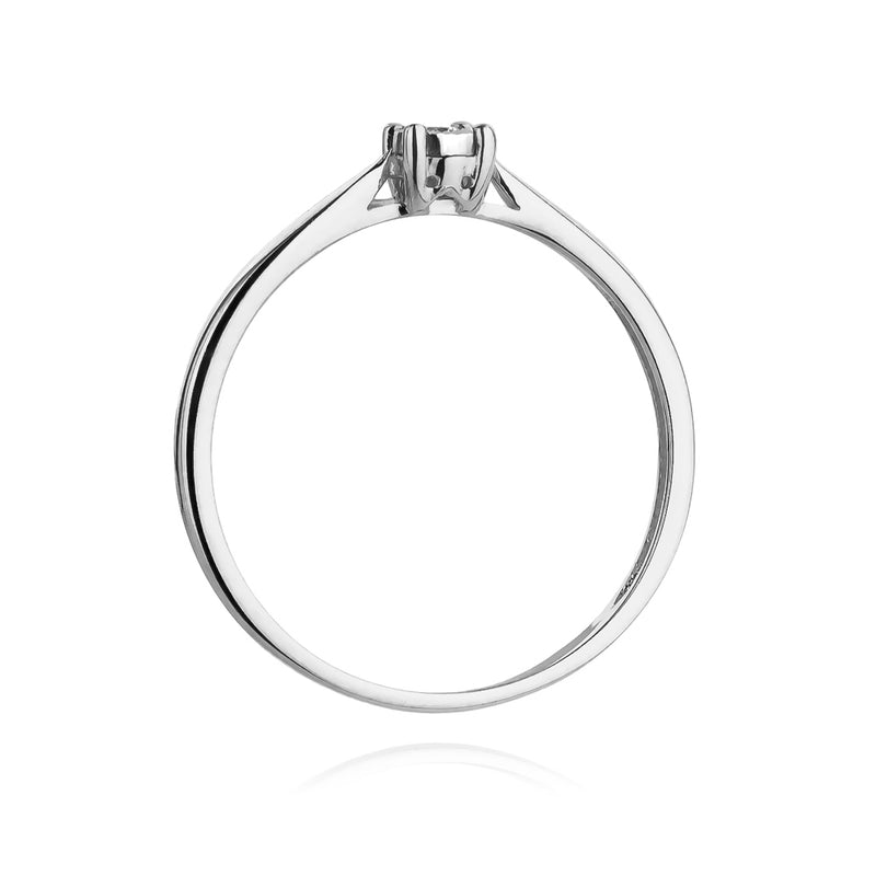 Inel Aur 14K cu Diamant Natural 0.03 ct, imaginea 6 din 11