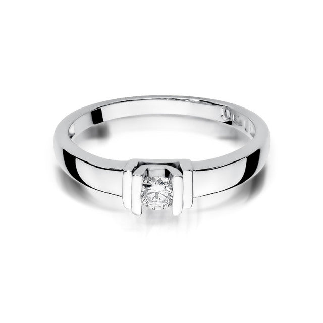 Inel Aur 14K cu Diamant Natural 0.10 ct, imaginea 5 din 11