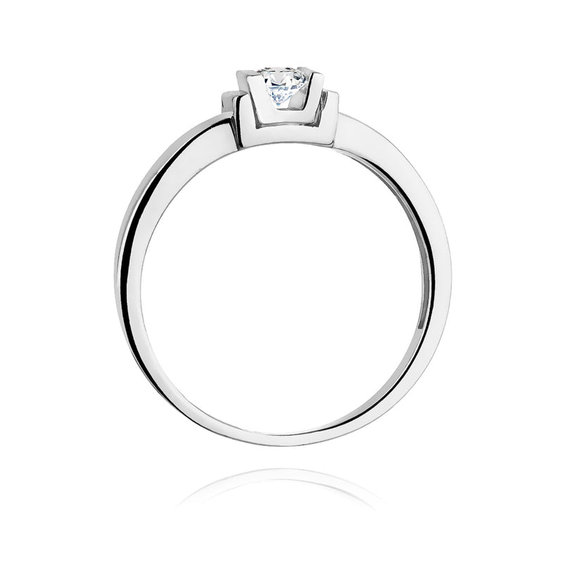 Inel Aur 14K cu Diamant Natural 0.10 ct, imaginea 6 din 11