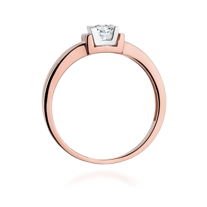 Inel Aur 14K cu Diamant Natural 0.10 ct, imaginea 10 din 11