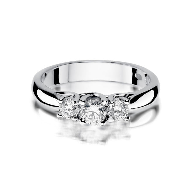 Inel Aur 14K cu Diamante Naturale 0.49 ct, imaginea 6 din 11