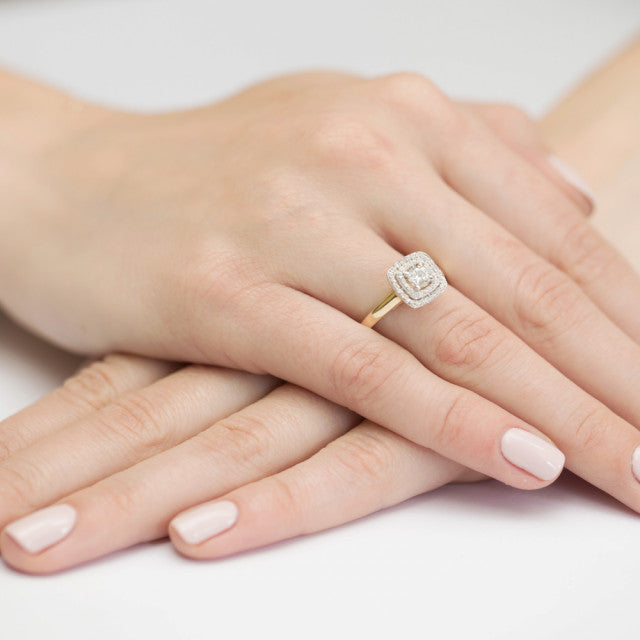 Inel Aur 14K cu Diamante Naturale 0.50 ct, imaginea 5 din 12
