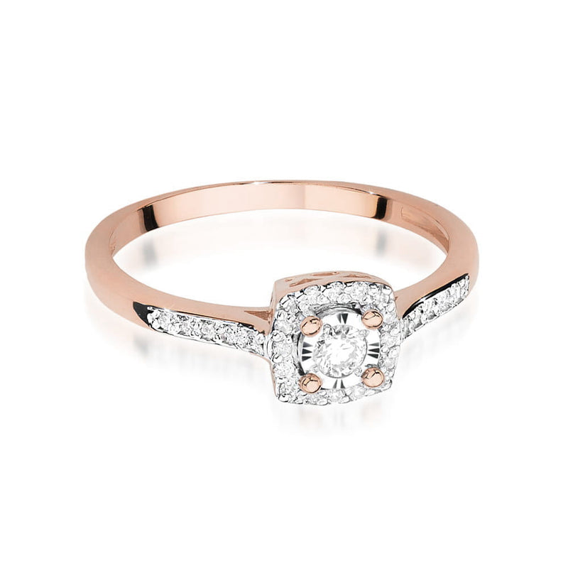 Inel Aur 14K cu Diamante Naturale 0.21 ct, imaginea 9 din 11