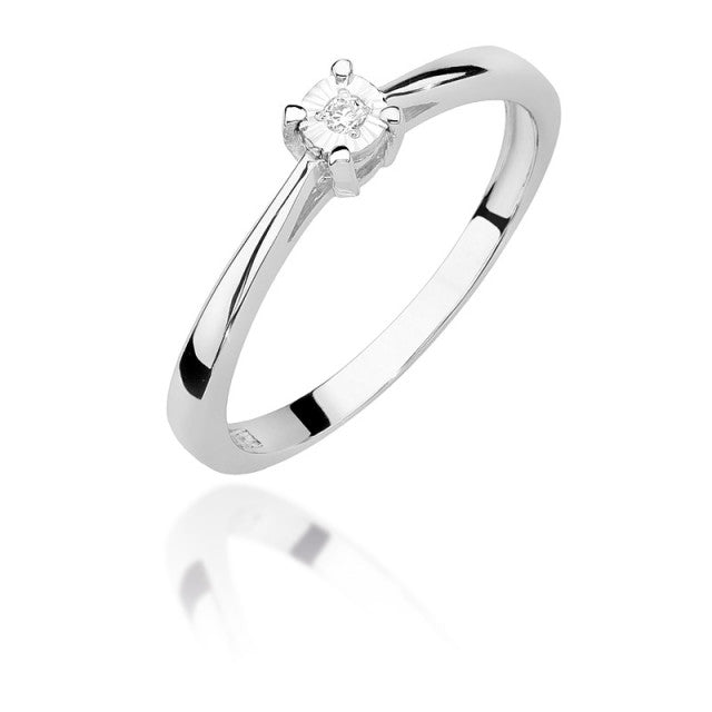 Inel Aur 14K cu Diamant Natural 0.02 ct, imaginea 4 din 10