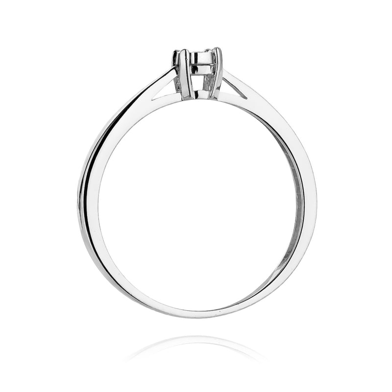 Inel Aur 14K cu Diamant Natural 0.02 ct, imaginea 6 din 10