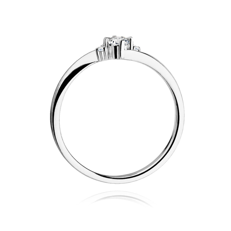Inel Aur 14K cu Diamante Naturale 0.12 ct, imaginea 6 din 11