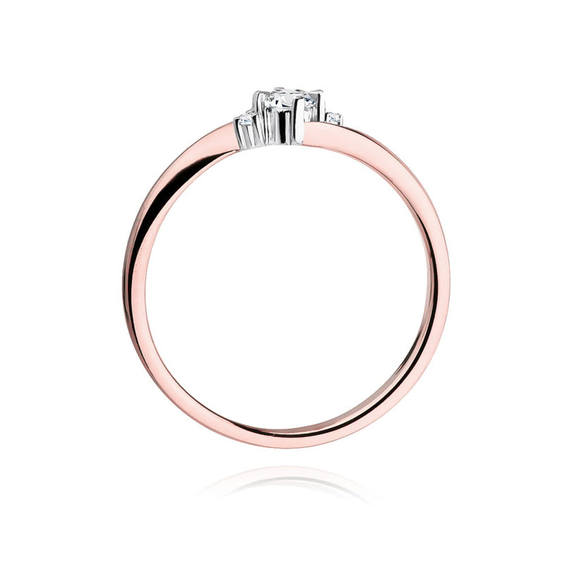Inel Aur 14K cu Diamante Naturale 0.12 ct, imaginea 10 din 11