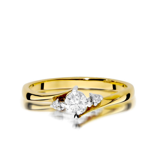 Inel Aur 14K cu Diamante Naturale 0.27 ct, imaginea 2 din 10