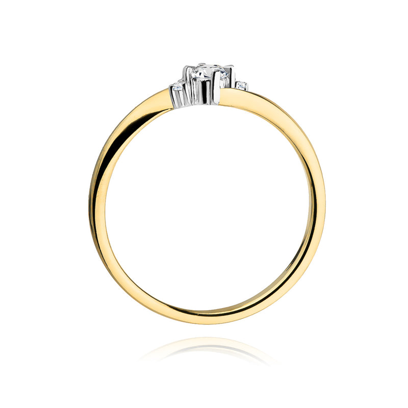 Inel Aur 14K cu Diamante Naturale 0.27 ct, imaginea 3 din 10