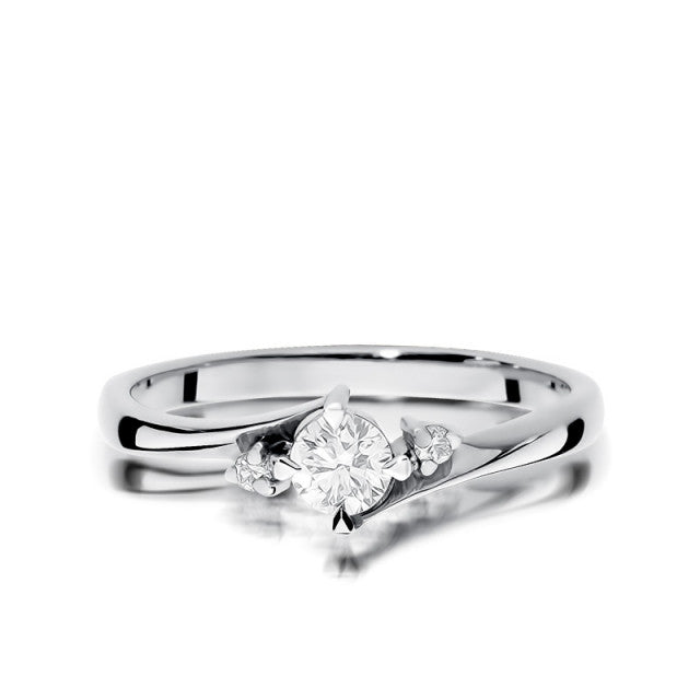 Inel Aur 14K cu Diamante Naturale 0.27 ct, imaginea 5 din 10