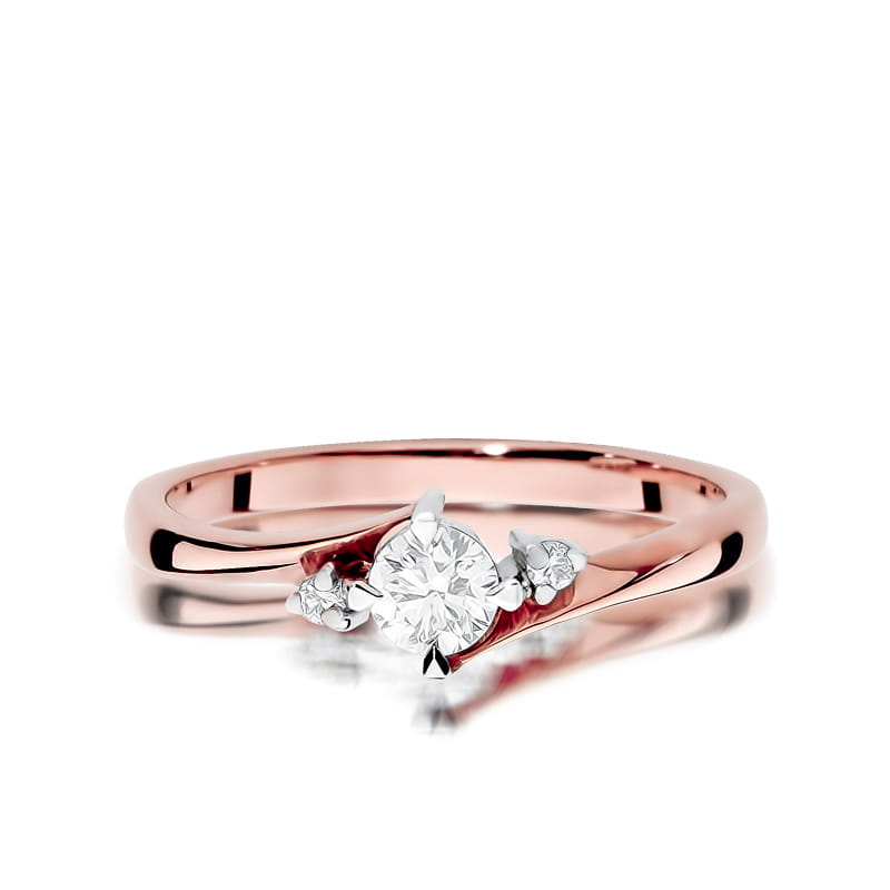 Inel Aur 14K cu Diamante Naturale 0.27 ct, imaginea 9 din 10