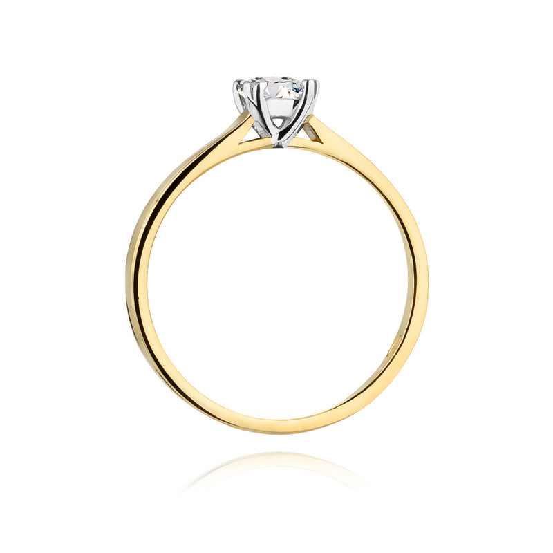 Inel Aur 14K cu Diamant Natural 0.30 ct, imaginea 3 din 11