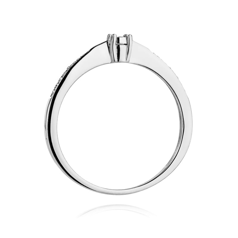 Inel Aur 14K cu Diamante Naturale 0.02 ct, imaginea 6 din 11