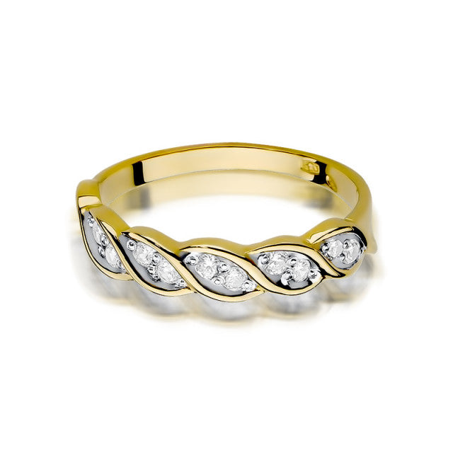 Inel Aur 14K cu Diamante Naturale 0.20 ct, imaginea 2 din 11