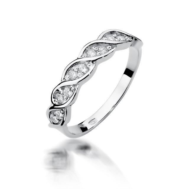 Inel Aur 14K cu Diamante Naturale 0.20 ct, imaginea 4 din 11
