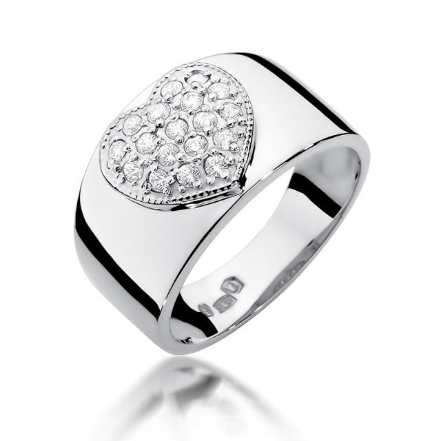 Inel Aur 14K cu Diamante Naturale 0.26 ct, imaginea 4 din 12