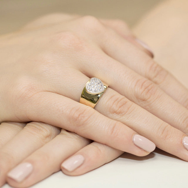 Inel Aur 14K cu Diamante Naturale 0.26 ct, imaginea 8 din 12