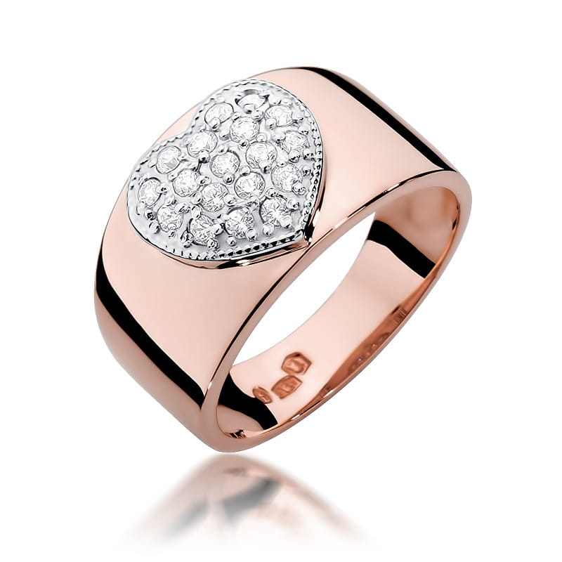 Inel Aur 14K cu Diamante Naturale 0.26 ct, imaginea 9 din 12