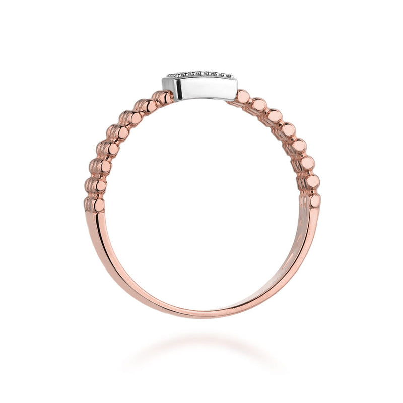 Inel Aur 14K cu Diamante Naturale 0.08 ct, imaginea 10 din 11