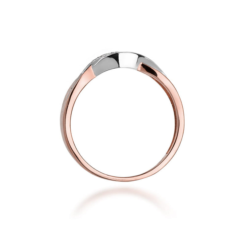 Inel Aur 14K cu Diamante Naturale 0.10 ct, imaginea 10 din 11