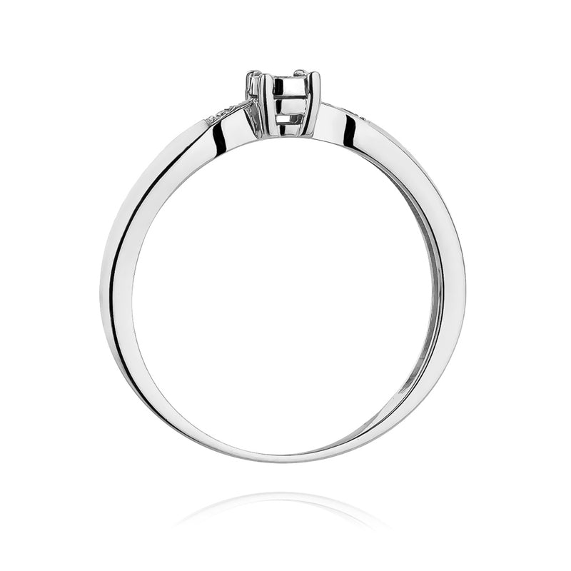 Inel Aur 14K cu Diamante Naturale 0.03 ct, imaginea 6 din 11