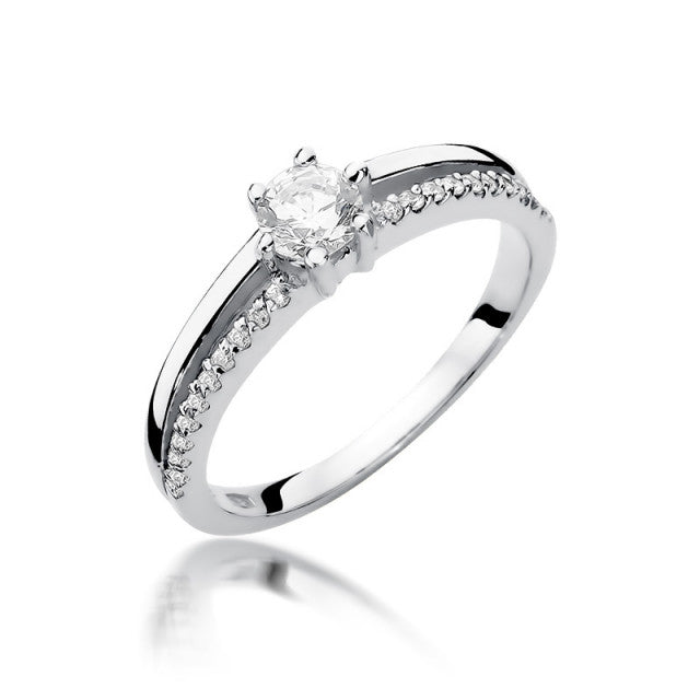 Inel Aur 14K cu Diamante Naturale 0.40 ct, imaginea 5 din 11