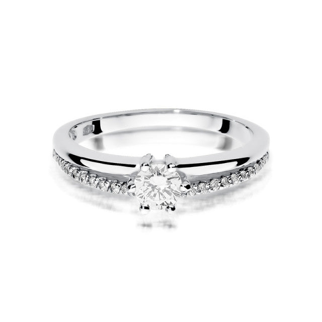 Inel Aur 14K cu Diamante Naturale 0.40 ct, imaginea 6 din 11