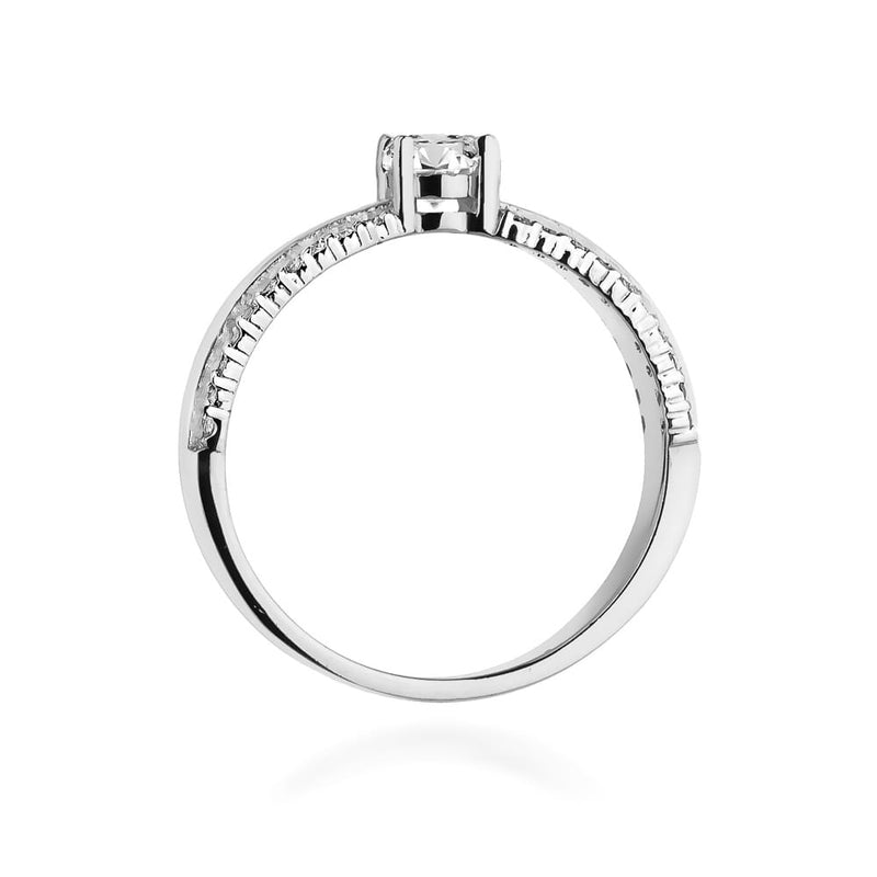Inel Aur 14K cu Diamante Naturale 0.45 ct, imaginea 11 din 12