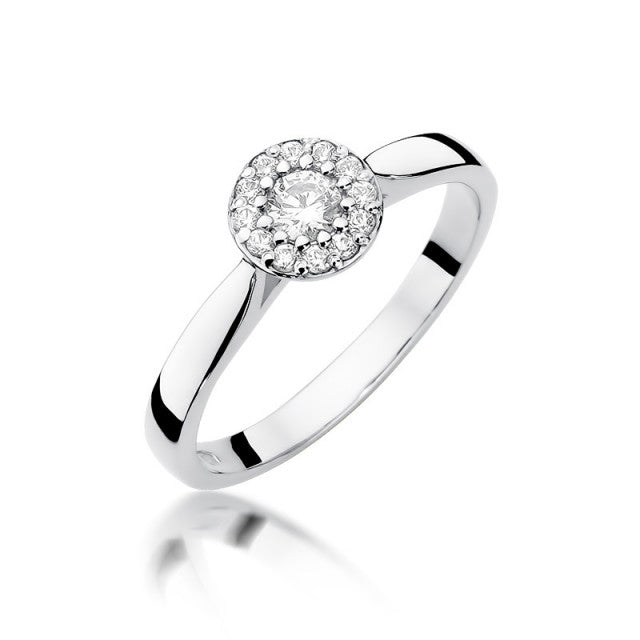 Inel Aur 14K cu Diamante Naturale 0.22 ct, imaginea 4 din 11