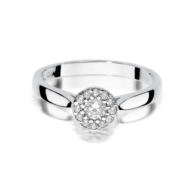 Inel Aur 14K cu Diamante Naturale 0.22 ct, imaginea 5 din 11