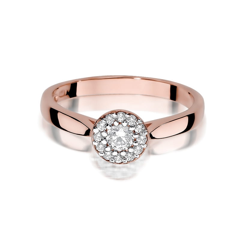 Inel Aur 14K cu Diamante Naturale 0.22 ct, imaginea 9 din 11