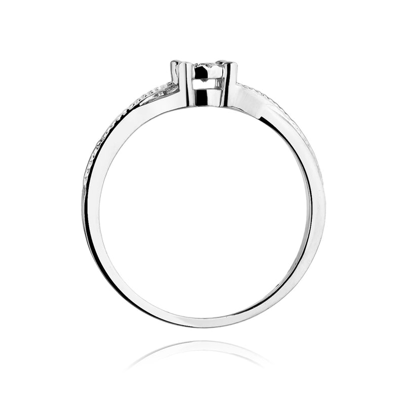 Inel Aur 14K cu Diamant Natural 0.08 ct, imaginea 6 din 11
