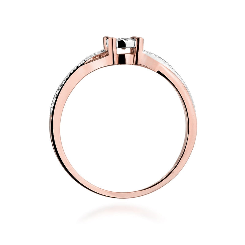 Inel Aur 14K cu Diamant Natural 0.08 ct, imaginea 10 din 11