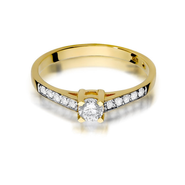 Inel Aur 14K cu Diamante Naturale 0.45 ct, imaginea 2 din 10