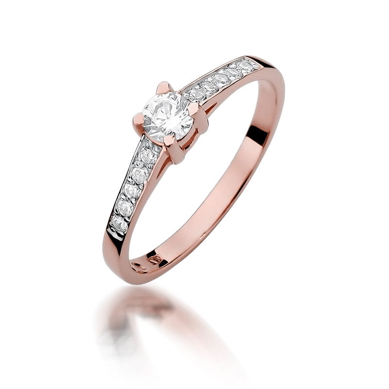 Inel Aur 14K cu Diamante Naturale 0.45 ct, imaginea 8 din 10