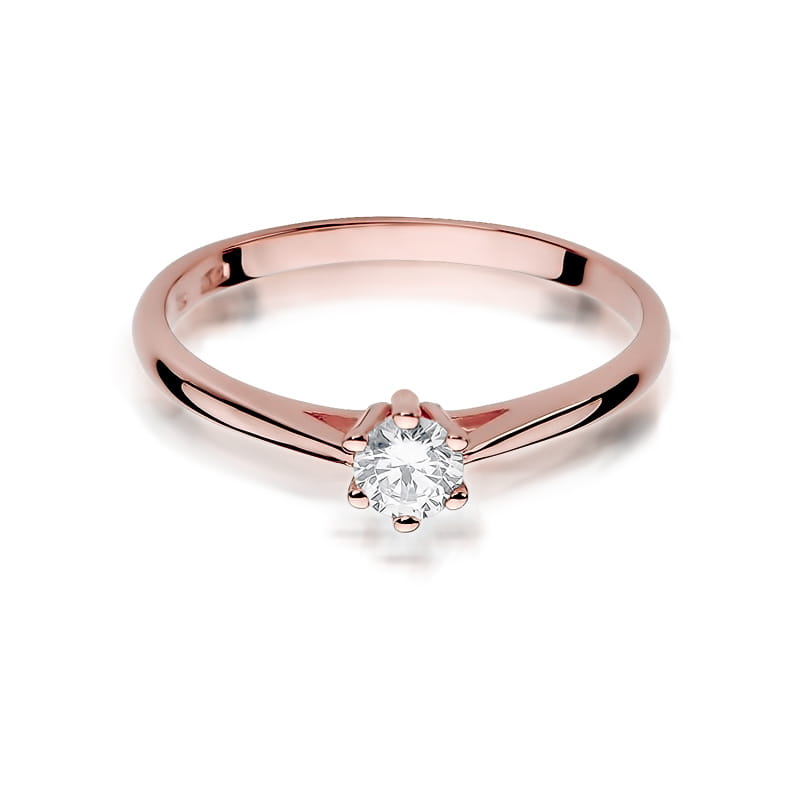 Inel Aur 14K cu Diamant Natural 0.15 ct, imaginea 9 din 11