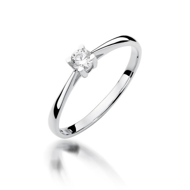 Inel Aur 14K cu Diamant Natural 0.15 ct, imaginea 4 din 11