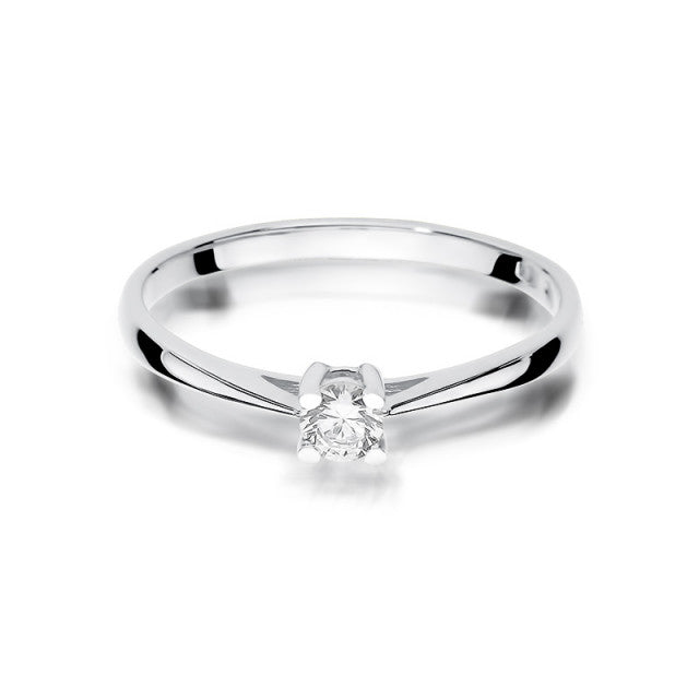 Inel Aur 14K cu Diamant Natural 0.15 ct, imaginea 5 din 11
