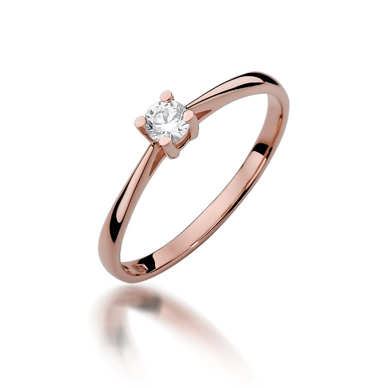 Inel Aur 14K cu Diamant Natural 0.15 ct, imaginea 8 din 11