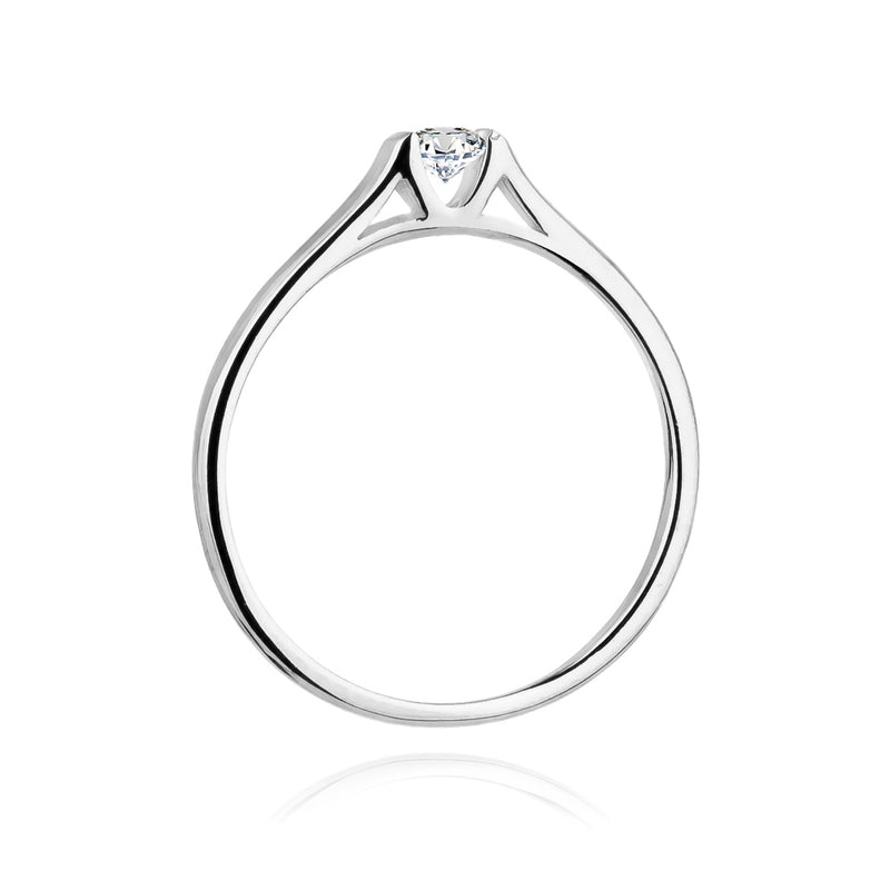 Inel Aur 14K cu Diamant Natural 0.15 ct, imaginea 6 din 11