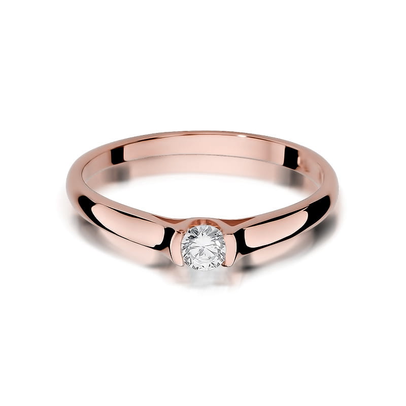 Inel Aur 14K cu Diamant Natural 0.15 ct, imaginea 9 din 11
