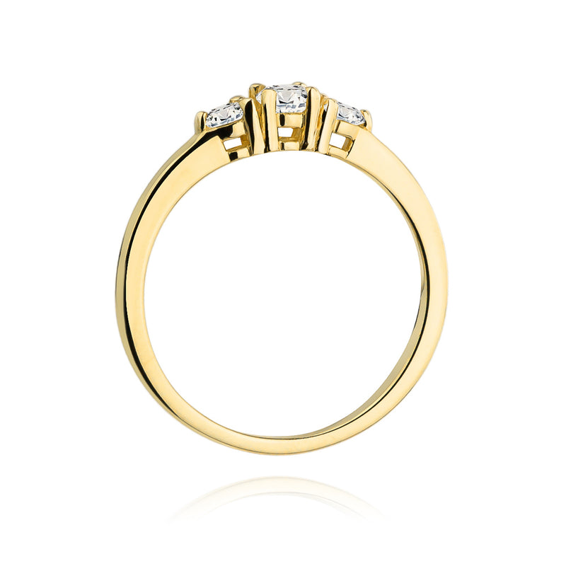Inel Aur 14K cu Diamante Naturale 0.33 ct, imaginea 3 din 10
