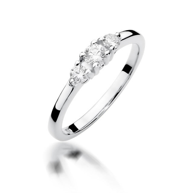 Inel Aur 14K cu Diamante Naturale 0.33 ct, imaginea 4 din 10